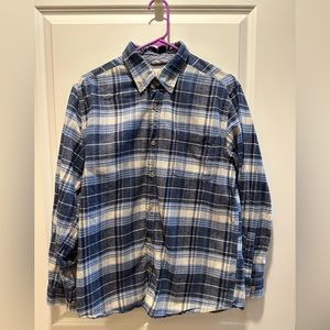 Vintage Blue Flannel Shirt